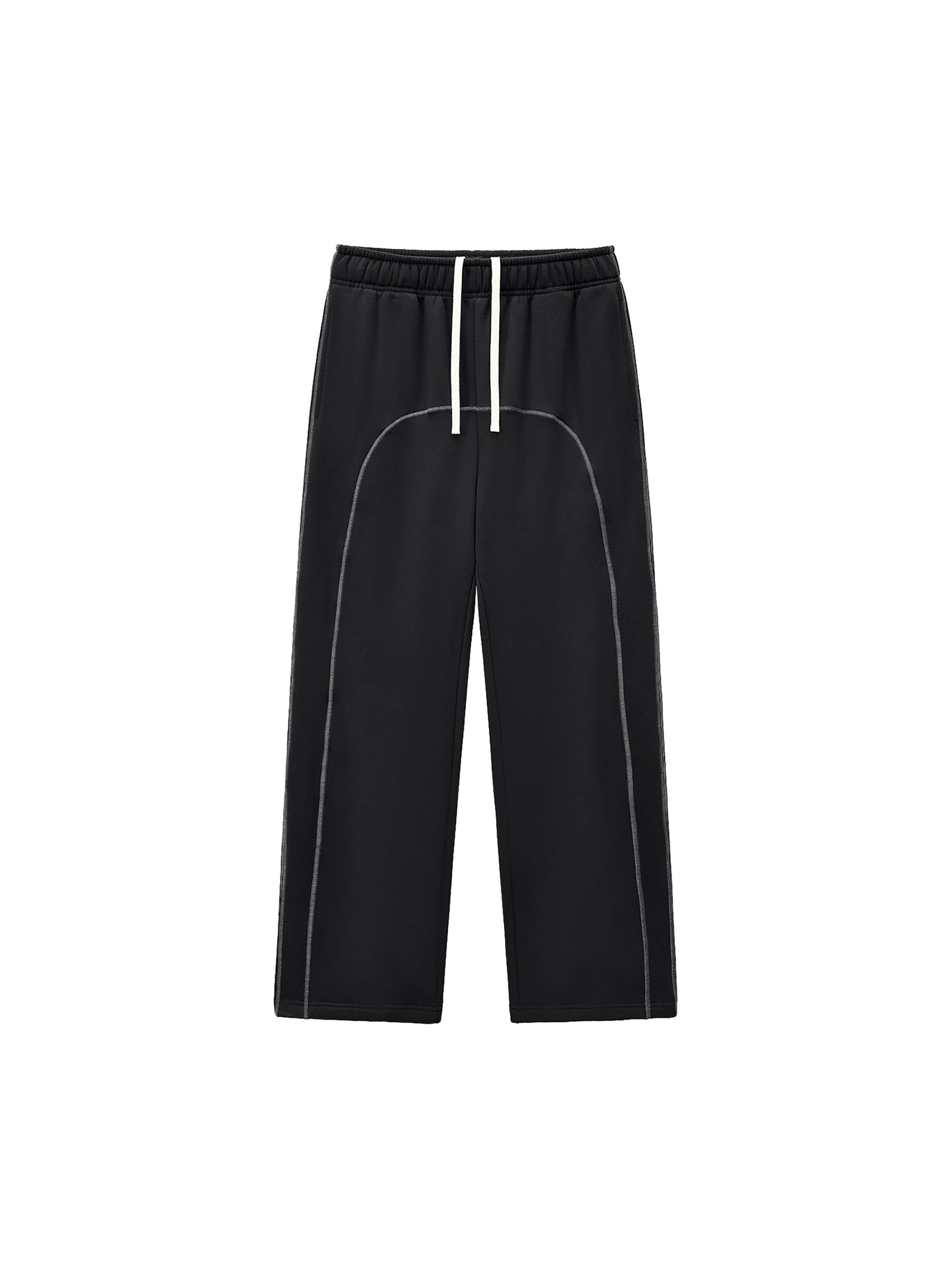 Contrast-Stitched Fleece Sweatpants